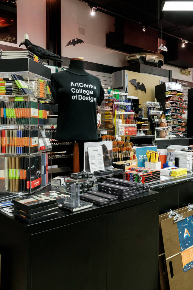 Interior of the ArtCenter Student Store