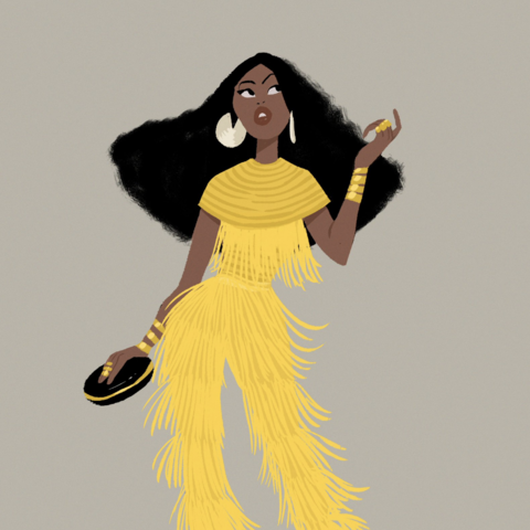 /Black Panther Premiere looks by @chiillustrates (Chi Ngo, BFA Illustration 