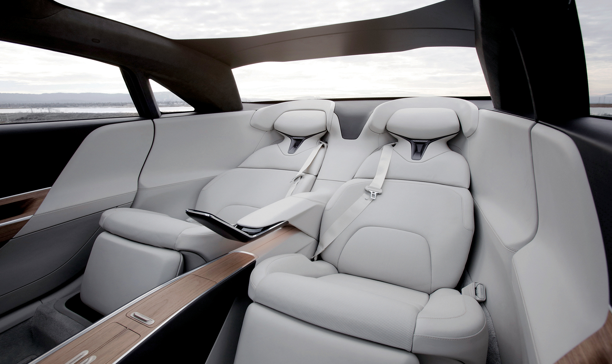 The interior of Lucid Motors’ luxury car Lucid Air, photo courtesy of Lucid Motors