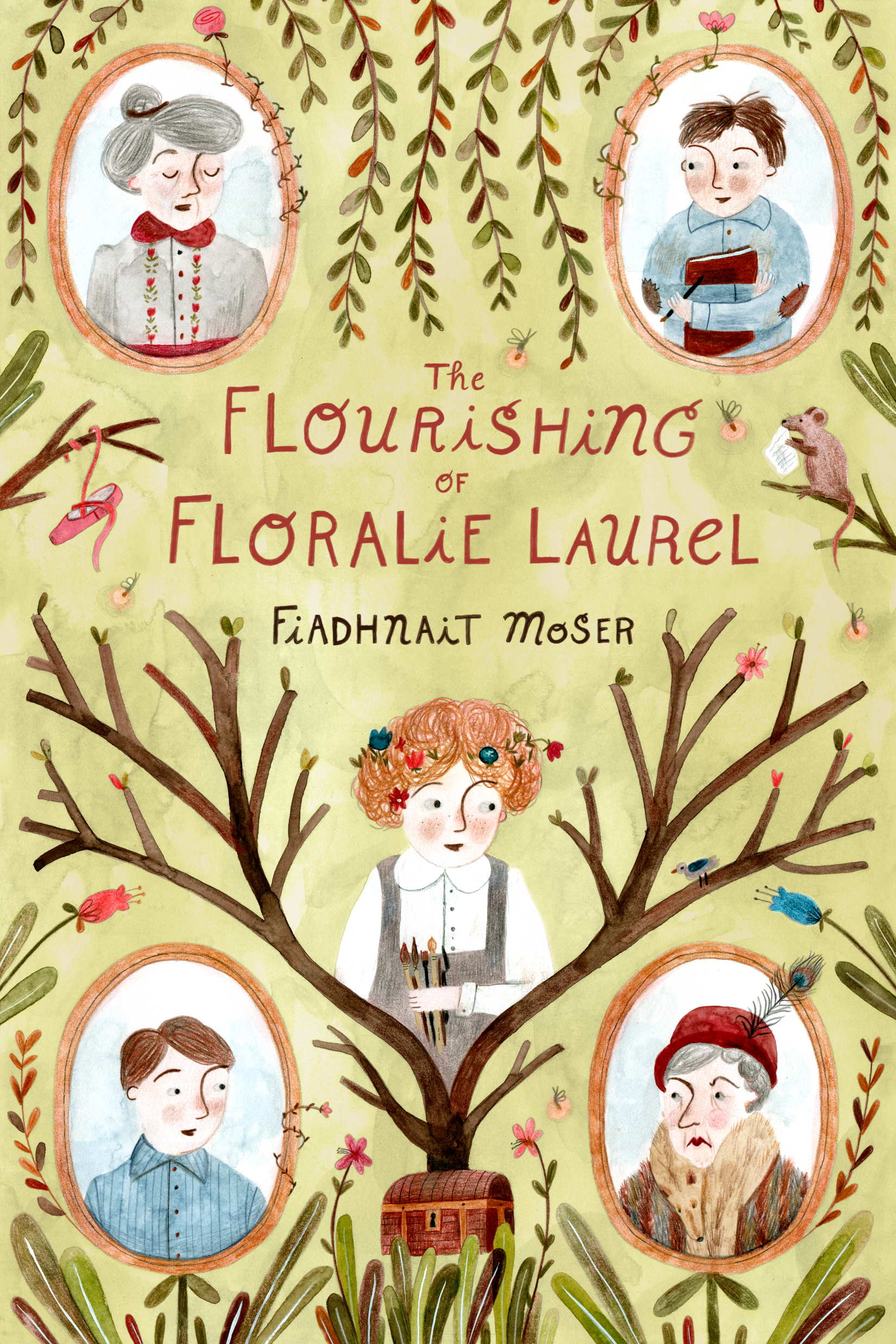 Cover of The Flourishing of Floralie Laurel illustrated by Vivien Mildenberger 