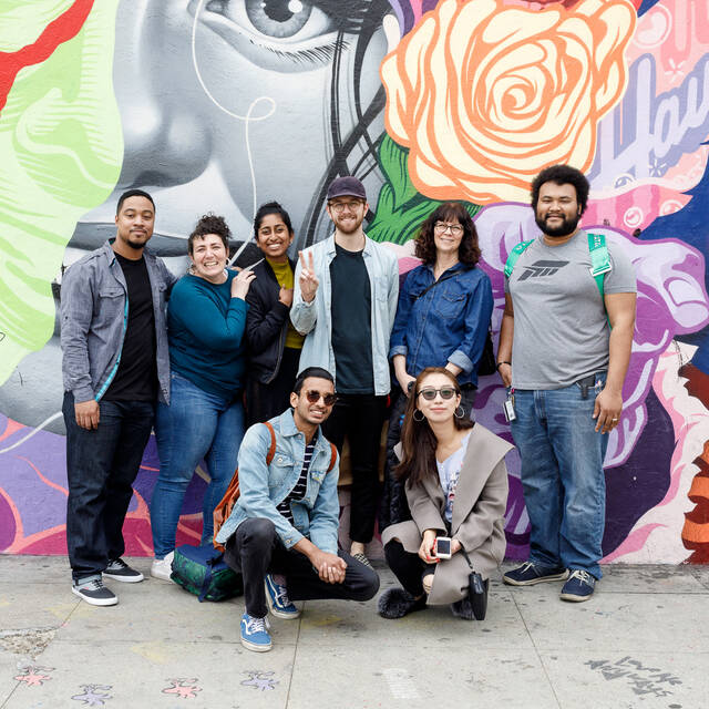 Students visit the Arts District with CSE