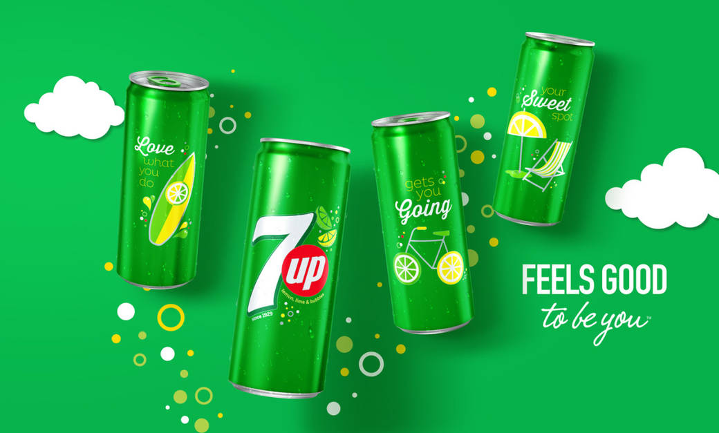 7UP package design