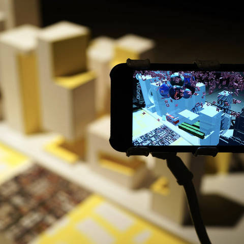 /Graduate Media Design Practices student, Eli Hong uses an architectural modeling as an augmented reality trigger to explore the future of AR real-estate. Citizen