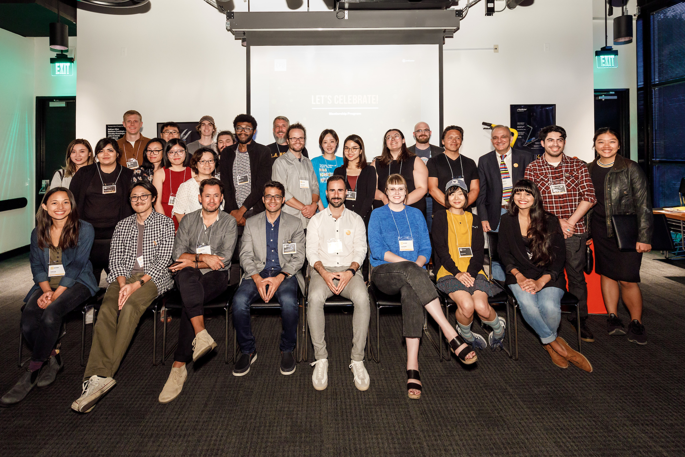 Fall 2018 CPD Mentorship Program mentors and students at ArtCenter