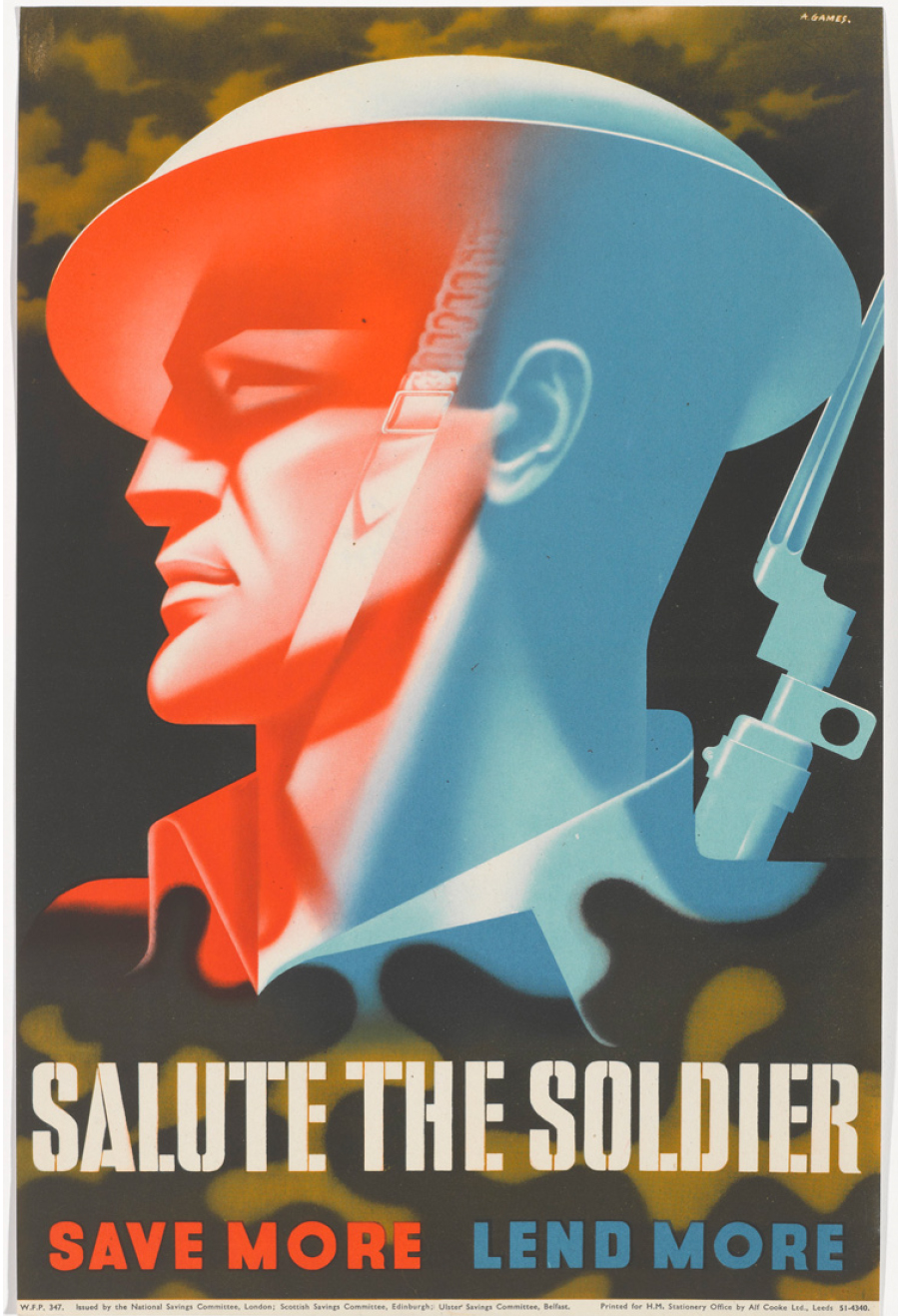 Salute the Soldier poster art by Abram Games.