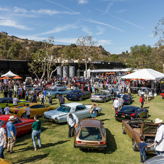 Wide shot of the field at Car Classic