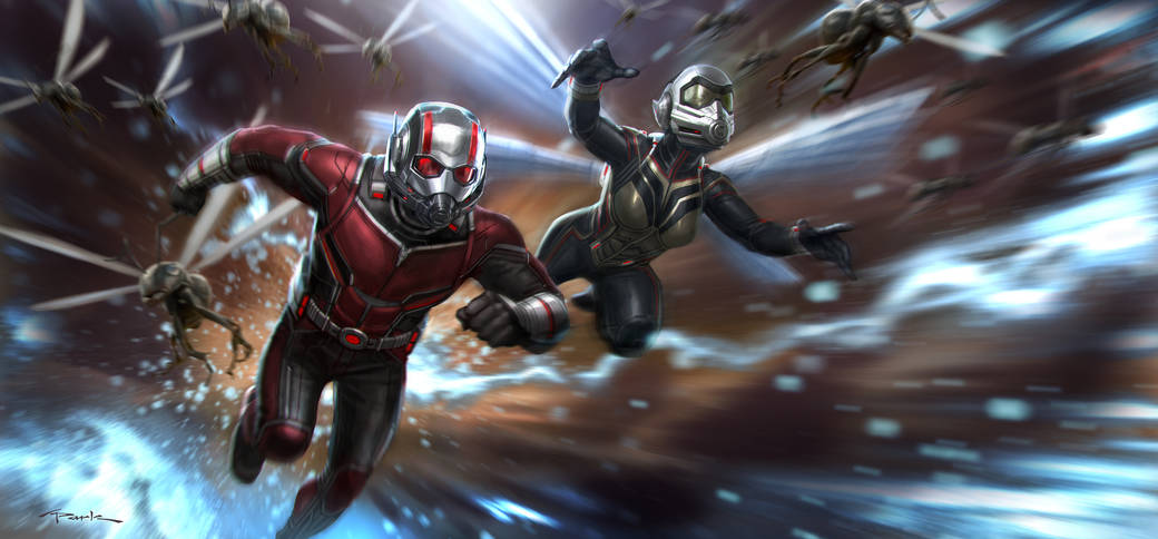Ant-Man and the Wasp keyframe art by Andy Park