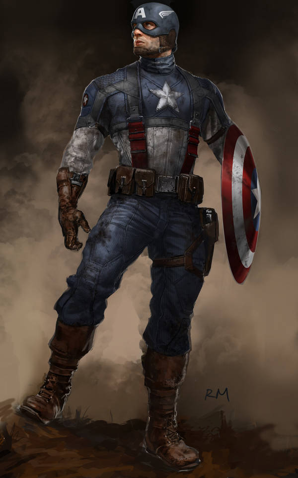 Captain America character design by Ryan Meinerding