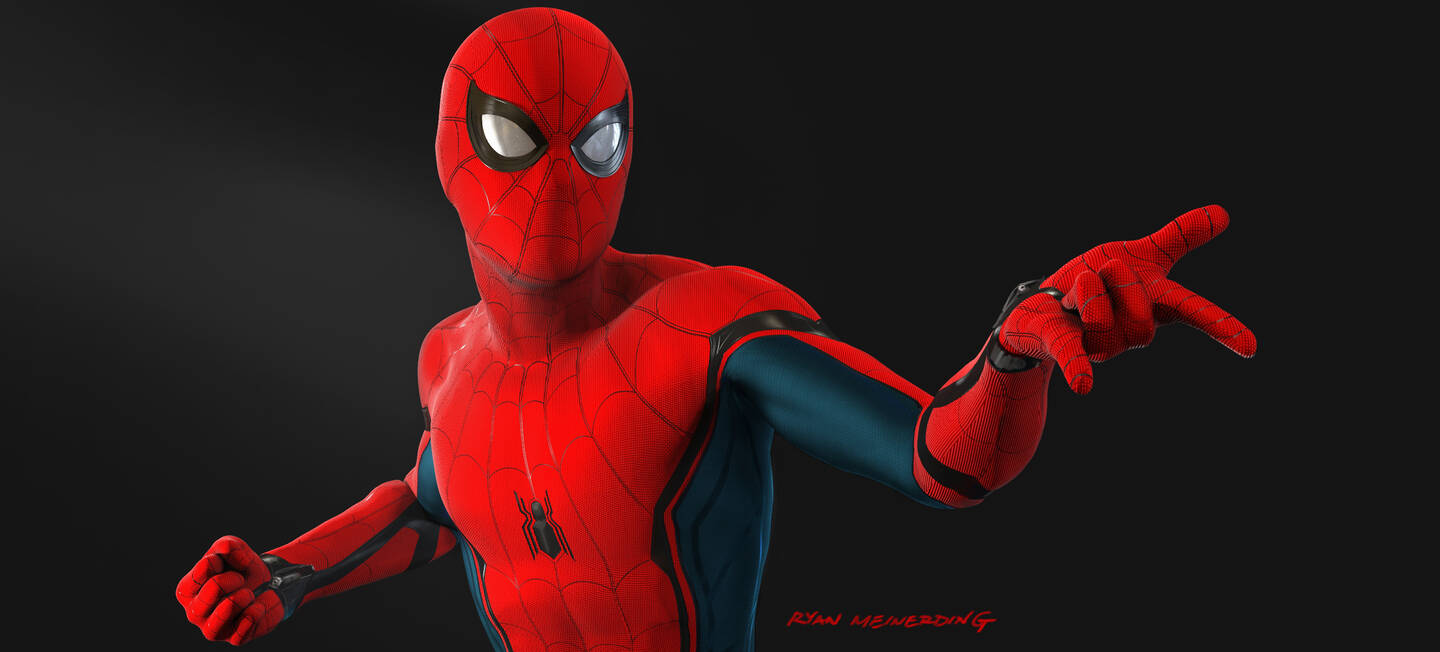Spider-Man+character+design+by+Ryan+Meinerding