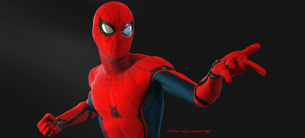 Spider-Man character design by Ryan Meinerding