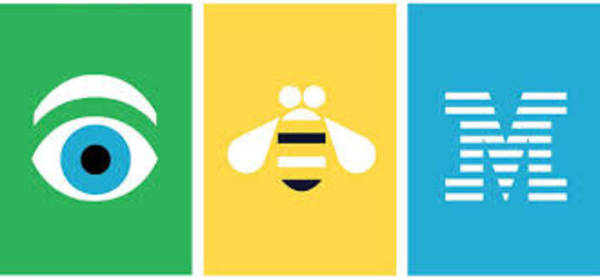 Eye Bee M (IBM) Logo