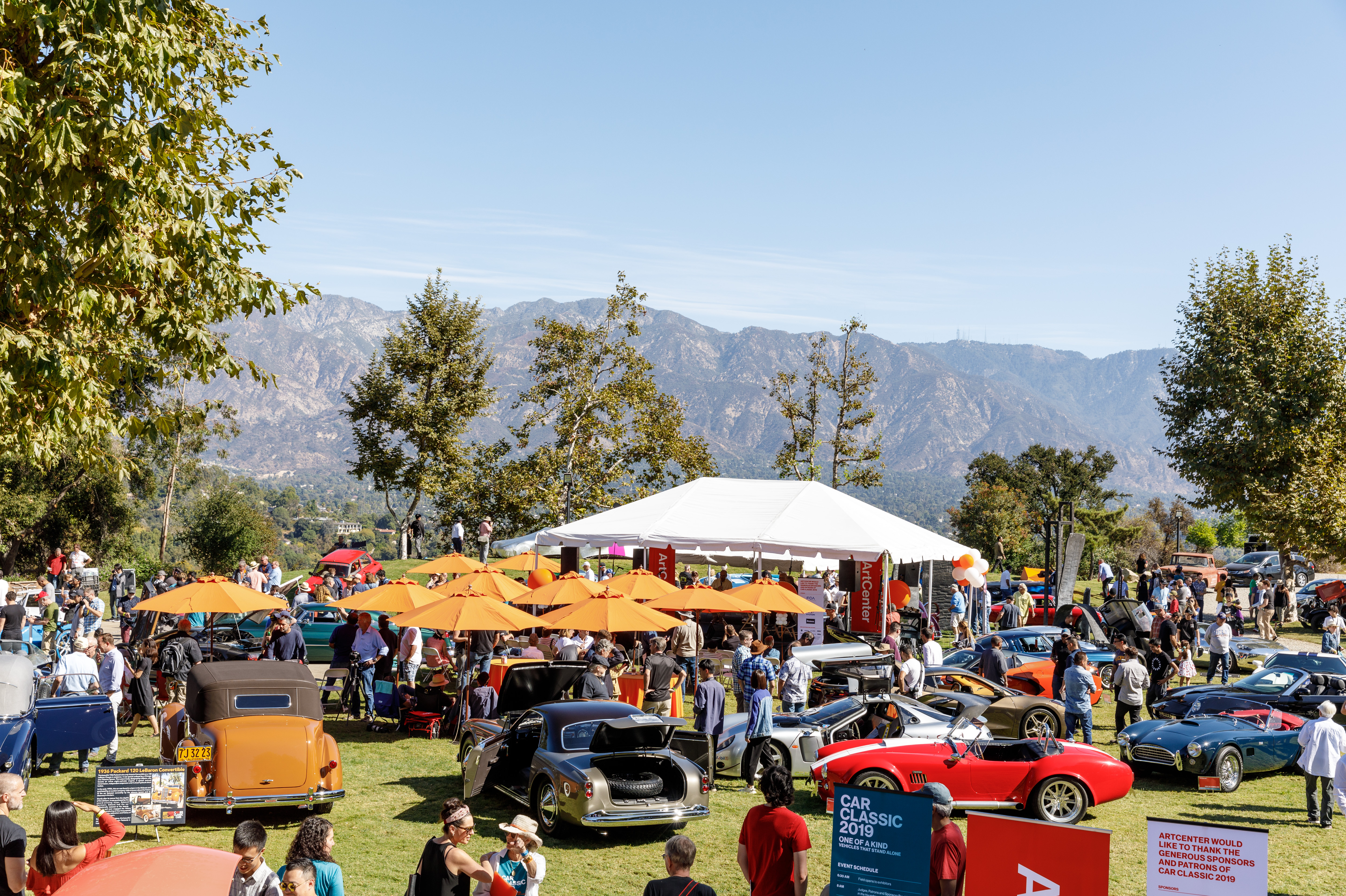 Photo of cars on display at Car Classic 2019.