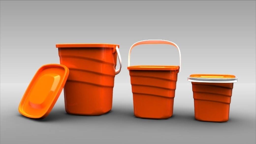 Orange buckets