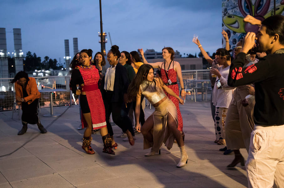 ArtCenter+alumni+and+students+at+the+Summer+2019+Rooftop+Pride+Soir%C3%A9e+co-hosted+by+the+College%E2%80%99s+Center+for+Diversity%2C+Equity+and+Inclusion+%28DEI%29+and+the+group+Brown+%26+Proud.+Photo+by+Juan+Posada.+
