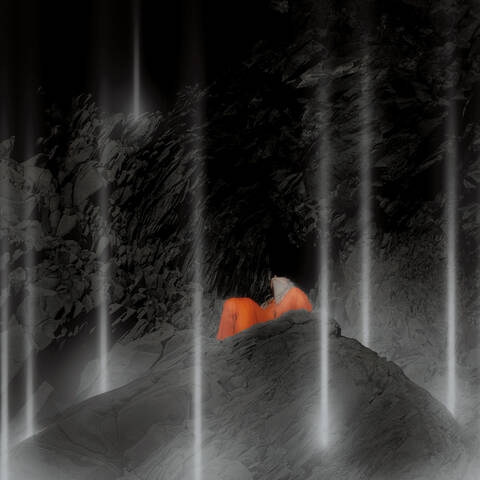 Detail of Photo from the 2018 series Born of Foam by Lii and Juliana Johnson (BFA 15 Graphic Design)