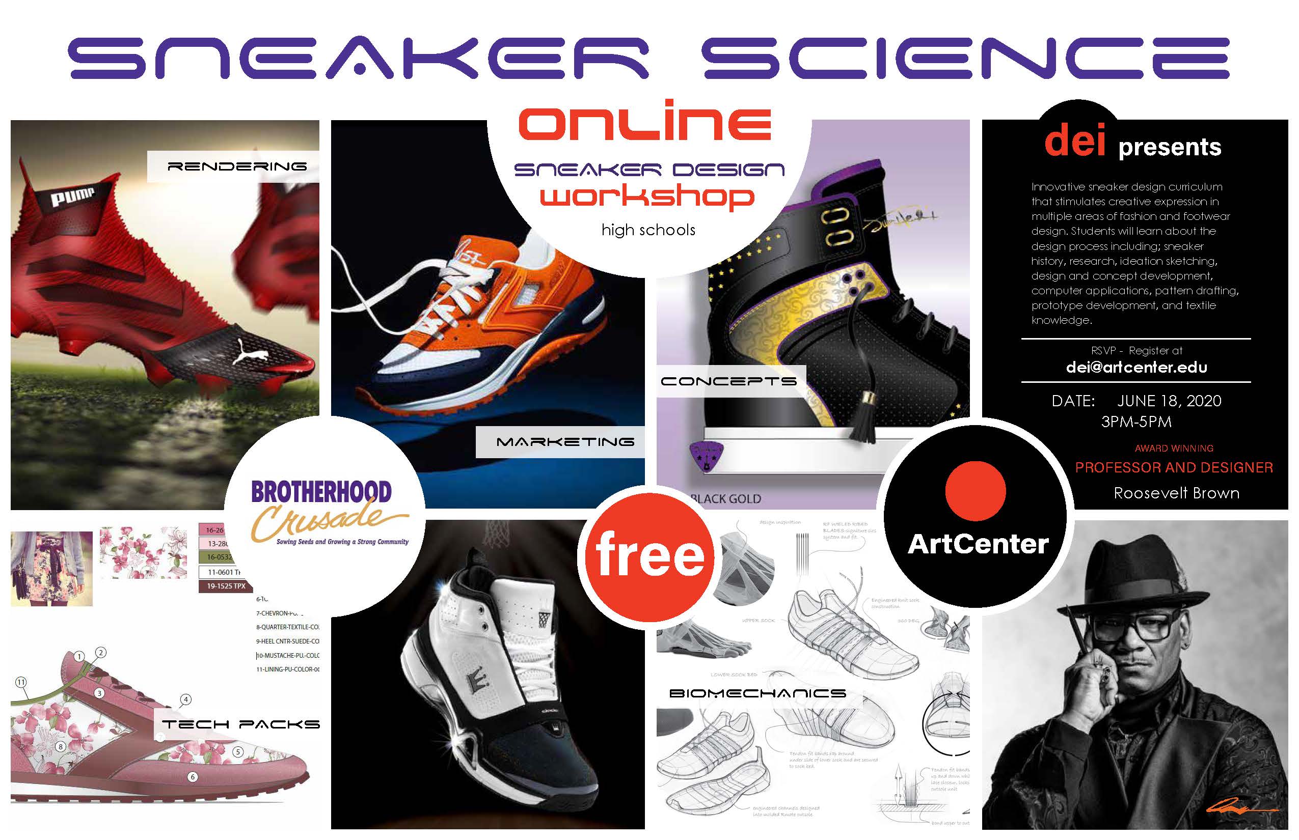 Ad for sneaker workshop.