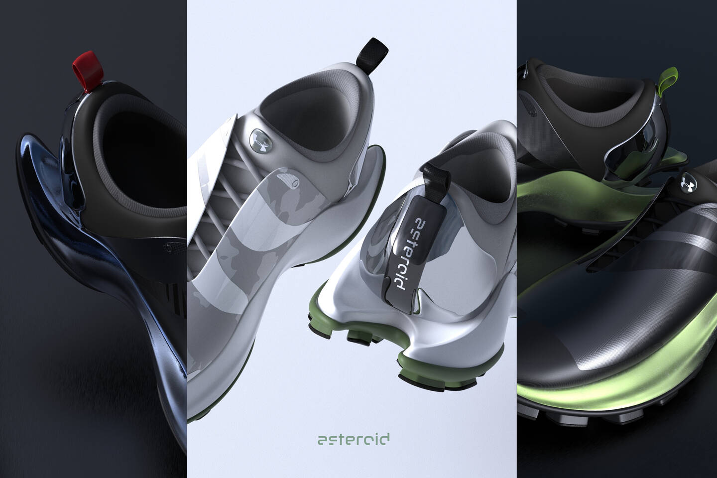 ArtCenter Gallery - Asteroid, a trail running shoe by Sean Guo