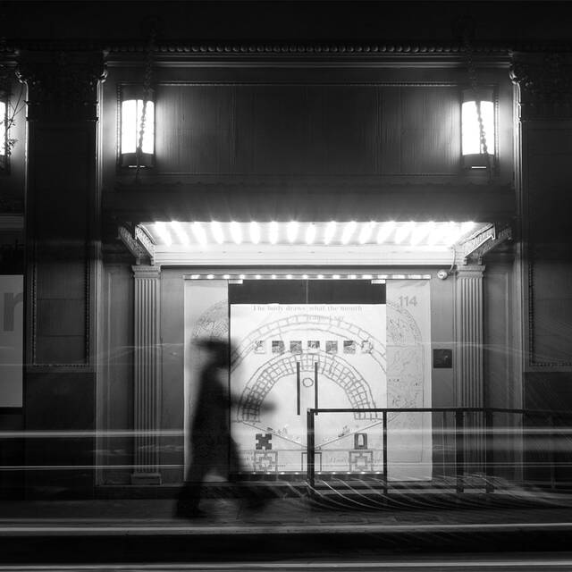 ArtCenter DTLA Up All Night Exterior photo Black and white