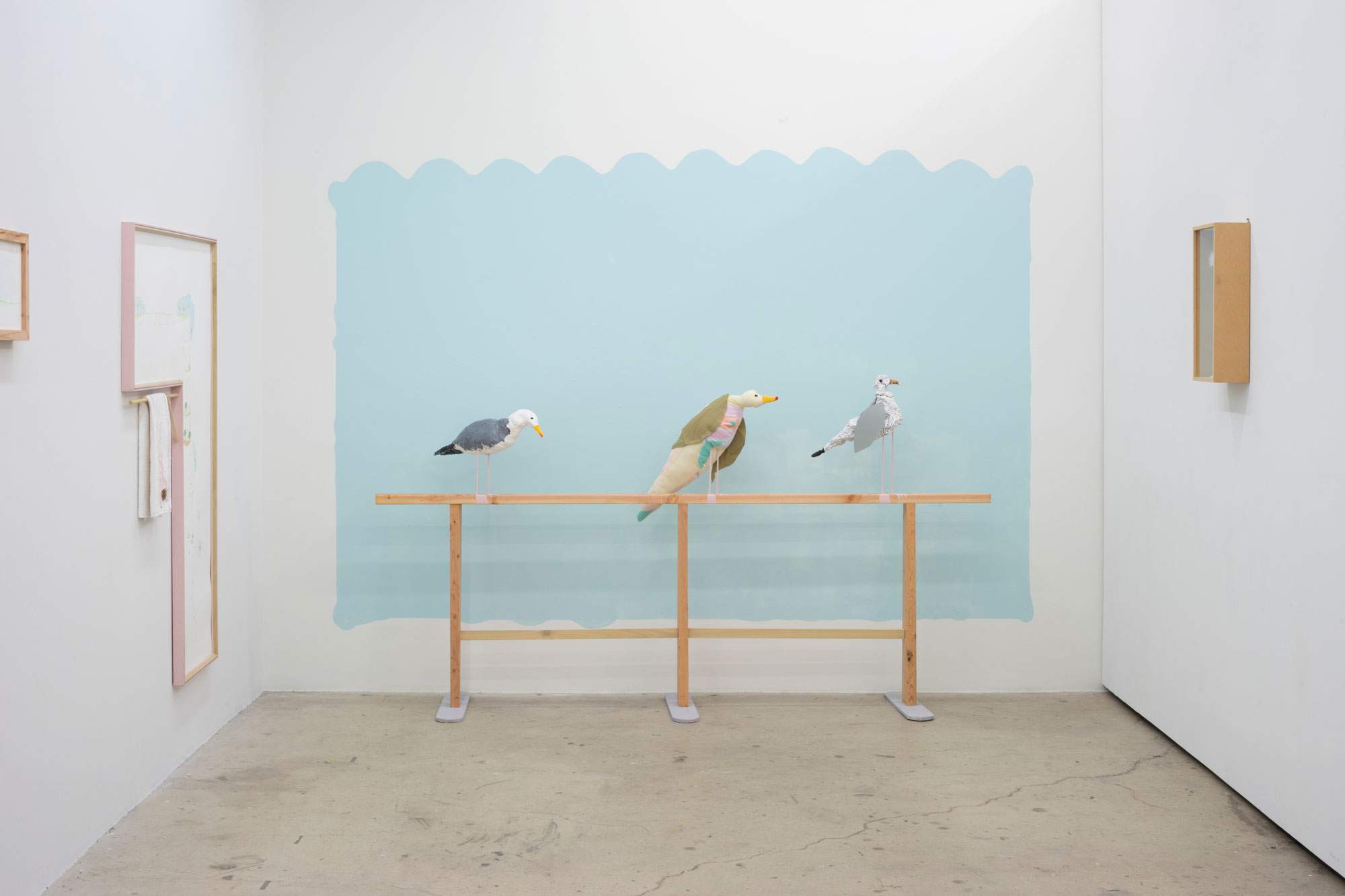 Image of Three Pigeons artwork by Sean Randolph, 2020 graduate of Graduate Art MFA program..