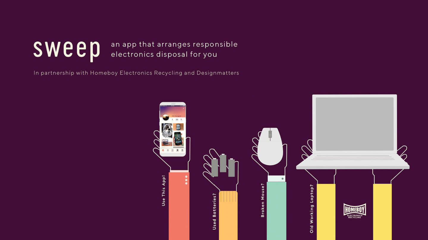 An+electronics+re-use+and+re-cycling+system%2C+supported+by+an+app+and+collection+kiosks.+Partnering+with+Homeboy+Electronics+Recycling%2C+sweep+keeps+e-waste+out+of+the+trash%2C+promotes+conscious+e-consumption+and+builds+a+robust+e-recycling+infrastructure.