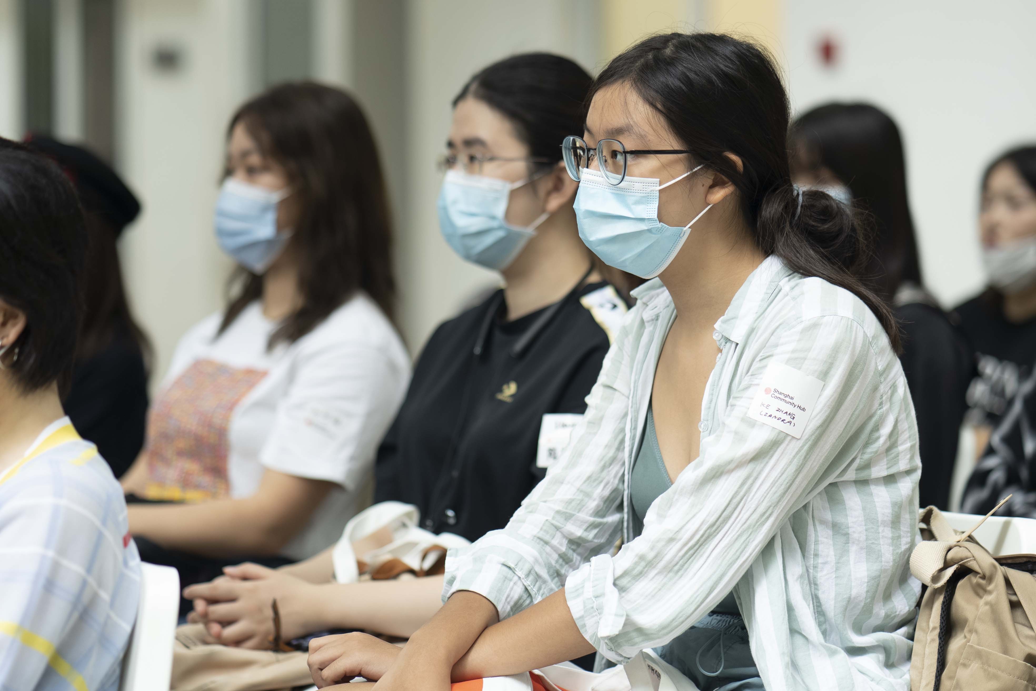 Photo of students during orientation at one of the College