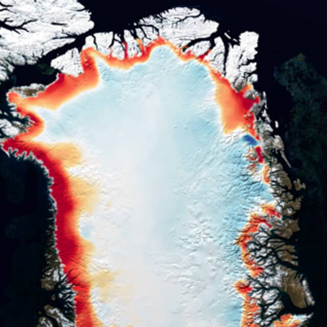 Using+the+most+advanced+Earth-observing+laser+instrument+NASA+has+ever+flown+in+space%2C+scientists+have+made+precise%2C+detailed+measurements+of+how+the+elevation+of+the+Greenland+ice+sheet+has+changed+over+sixteen+years.+The+net+loss+of+ice+from+Greenland+and+Antarctica+has+been+responsible+for+14+millimeters+%289%2F16+inch%29+of+sea-level+rise+between+2003+and+2019.+The+study+found+that+Greenland%E2%80%99s+ice+sheet+lost+an+average+of+200+gigatons+of+ice+per+year.+One+gigaton+of+ice+is+enough+to+cover+New+York%E2%80%99s+Central+Park+in+ice+more+than+300+meters+%281%2C000+feet%29+thick%2C+reaching+higher+than+the+Chrysler+Building.