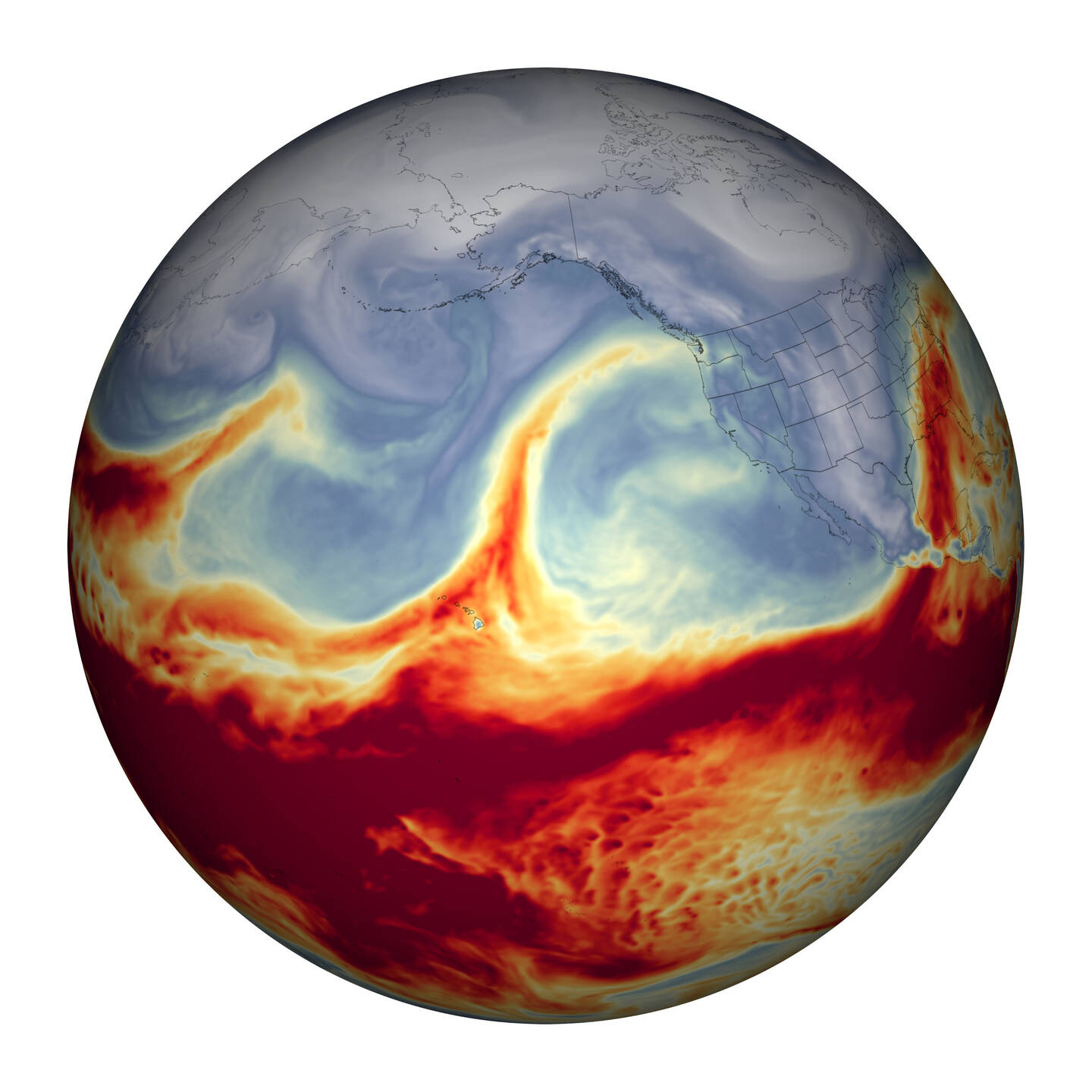 January+2020+in+the+Pacific+Northwest+was+exceptionally+wet.+Rainy+conditions+continued+through+the+first+week+of+February%2C+when+a+stream+of+water+vapor+from+the+tropical+Pacific+moved+even+more+moisture+into+the+region.+This+map+shows+the+total+precipitable+water+vapor+in+the+atmosphere+at+1+a.m.+Pacific+Standard+Time+on+February+6%2C+2020.+Total+precipitable+water+vapor+is+the+depth+of+water+in+a+column+of+the+atmosphere+if+all+the+water+vapor+in+that+column+were+condensed+into+liquid.+Red+areas+represent+the+highest+values+of+precipitable+water+vapor.+The+precipitation+from+atmospheric+rivers+accounts+for+up+to+50+percent+of+all+rain+and+snow+that+falls+in+the+western+United+States.