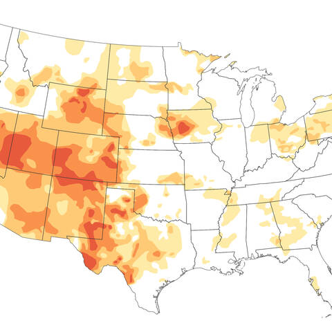 Much+of+the+western+United+States+is+approaching+severe+drought%2C+and+New+England+has+been+unusually+dry+and+hot.+An+estimated+fifty-three+million+people+are+living+in+drought-affected+areas.+The+map+above+shows+conditions+as+of+August+11%2C+2020.+The+map+indicates+drought+intensity+from+orange+to+red.+More+than+93+percent+of+the+land+area+in+Utah%2C+Colorado%2C+Nevada%2C+and+New+Mexico+is+in+some+level+of+drought%3B+69+percent+of+Utah%2C+and+61+percent+of+Colorado.+The+effects+of+%E2%80%9Csevere%E2%80%9D+drought+include+stunted+and+browning+crops%2C+limited+pasture+yields%2C+dust+storms%2C+reduced+well+water%2C+and+an+increase+in+the+number+and+severity+of+wildfires.