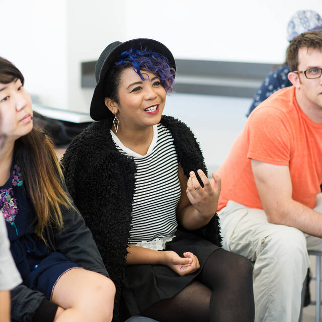 diverse students engaging in dialogue