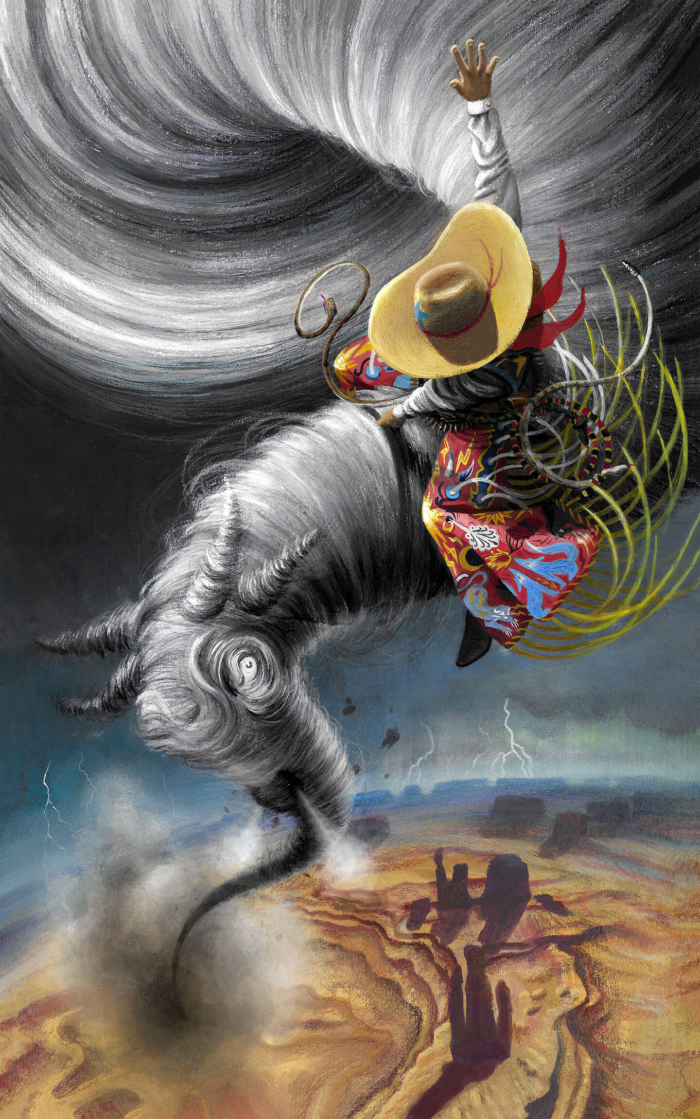 The+legendary+American+fakelore+cowboy+Pecos+Bill+tames+a+twister+like+a+bucking+bull+somewhere+around+Arizona%2C+using+nothing+but+his+bare+hands+and+a+lasso+made+of+rattlesnakes.