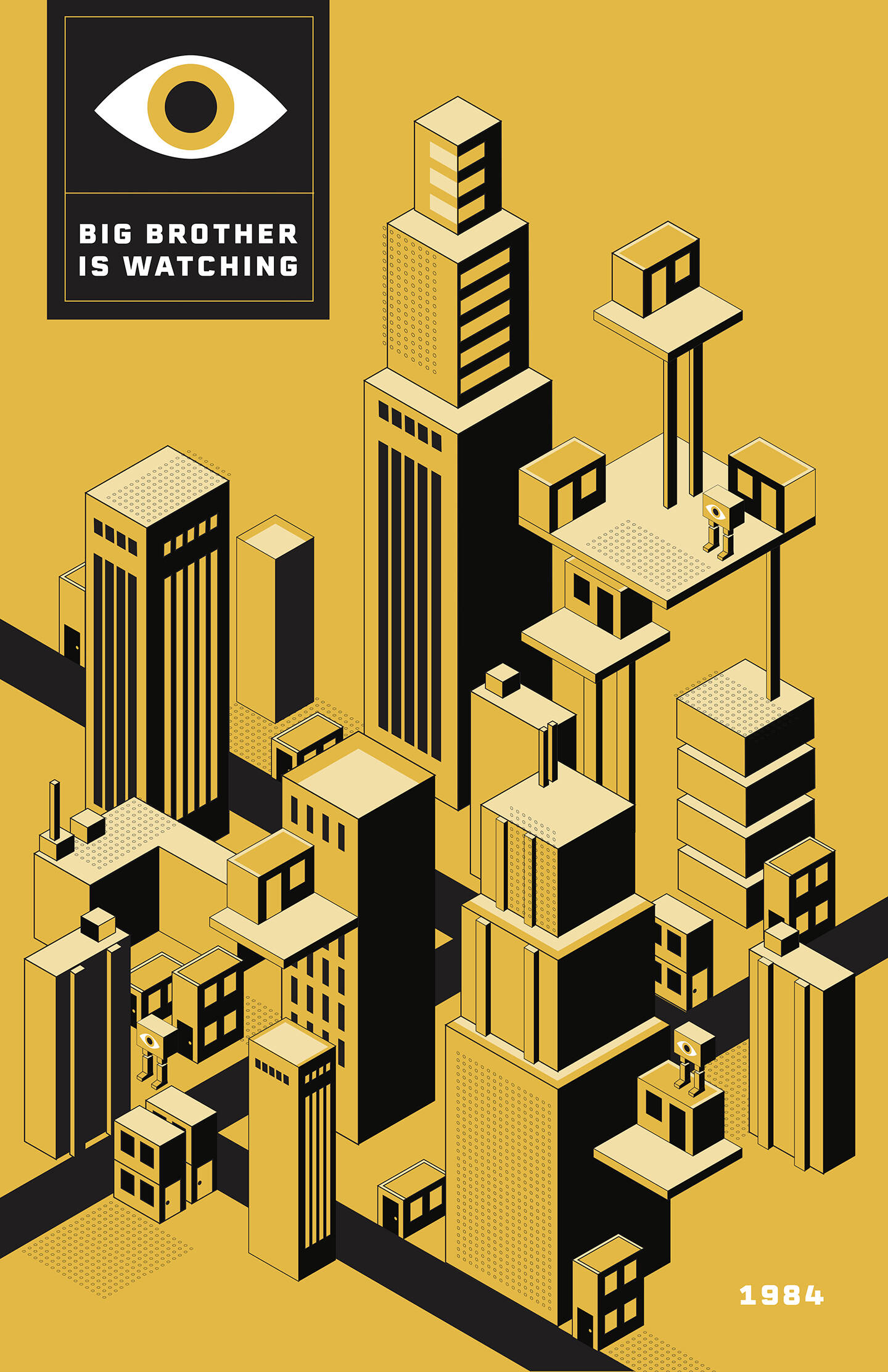 This+project+was+inspired+by+my+fascination+with+dystopian+novels.+The+worlds+in+these+types+of+fiction+are+reflective+of+our+own+society+and+are+a+reminder+of+what+our+present+looks+like+and+what+our+future+may+hold.+As+a+social+impact+designer%2C+novels+like+Orwell%27s+%3Cem%3E1984%3C%2Fem%3E%2C+are+a+constant+reminder+of+the+work+left+to+improve+the+social+condition+and+find+opportunities+to+create+a+better+future.+This+book+cover+aims+to+communicate+the+boldness+of+Orwell%27s+writing+and+the+eeriness+between+the+parallels+of+our+world+and+that+in+the+novel.