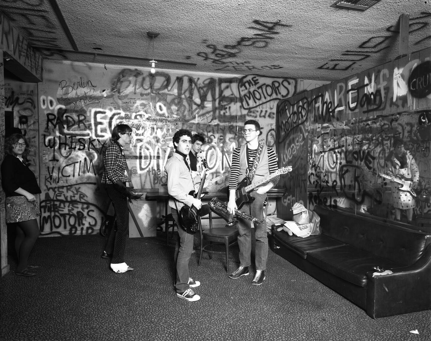 The+Dickies+backstage+at+the+Whisky%2C+circa+1978.+Photography+by+Jules+Bates.+