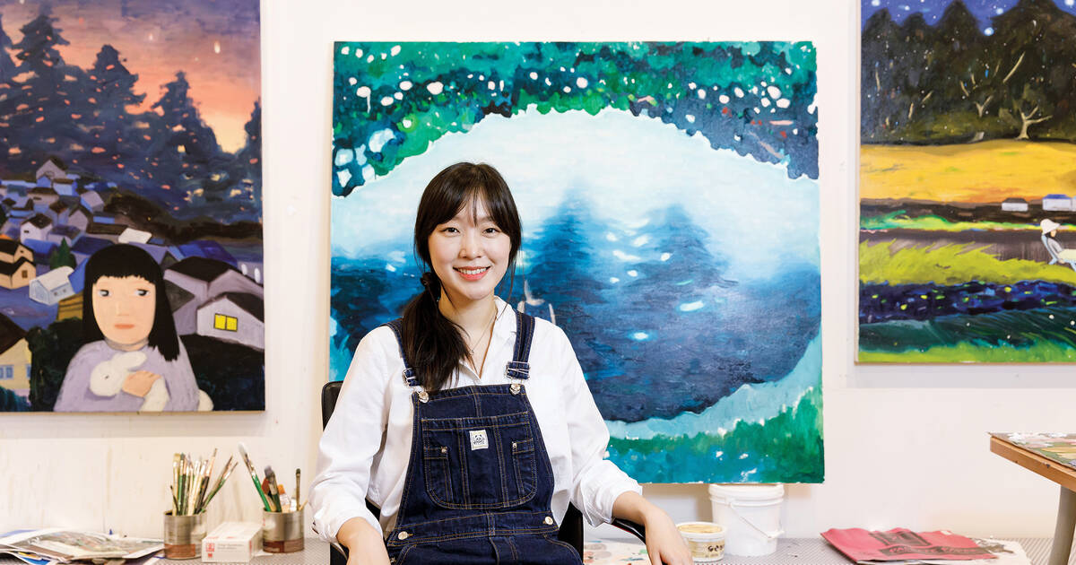 Illustration alumna Joanne Kim creates drawings and paintings that
