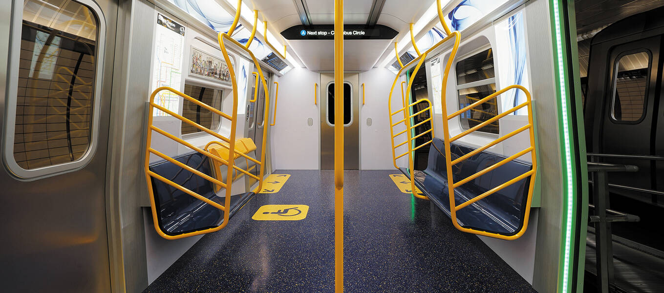 Interior of the MTA/NYCT R211, New York City