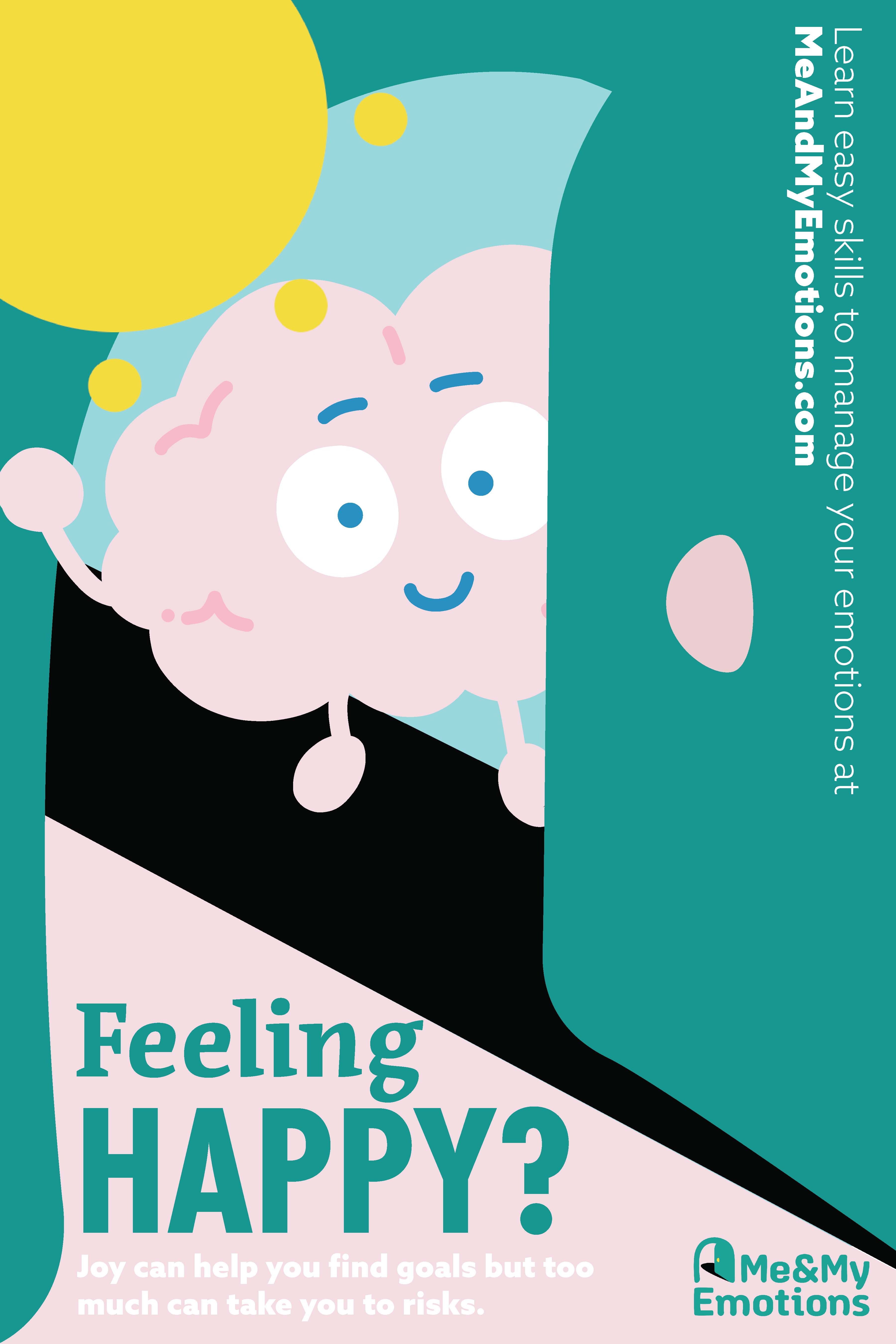 Image from the Me and My Emotions campaign designed by ArtCenter students for a Designmatters class and implemented by a nonprofit partner to help teens with mental wellbeing.