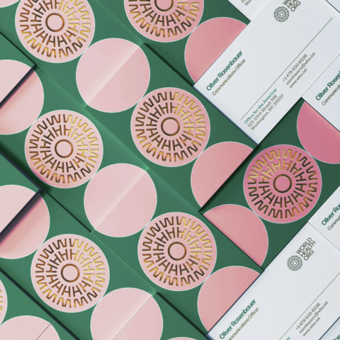 /pink and green product design packaging