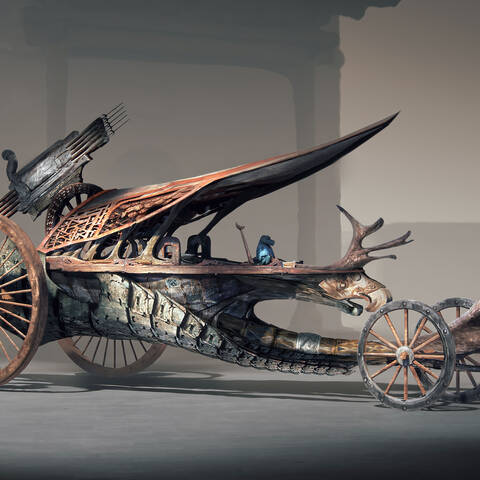 Quick+and+aggressive%2C+the+war+carriages+are+powered+by+a+curse+with+repeating+crossbows+mounted+on+the+back.+