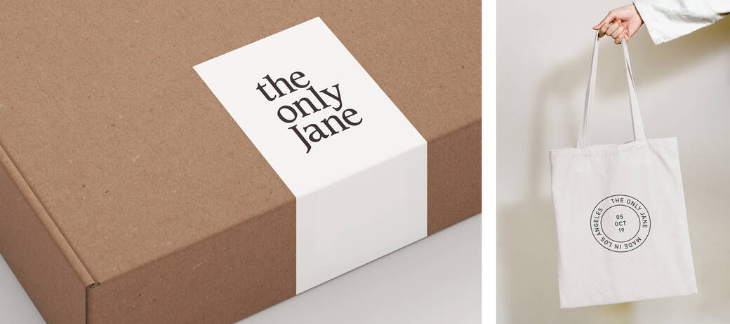 Digital advertising and branding for the Los Angeles fashion brand The Only Jane, by Strand Studio.