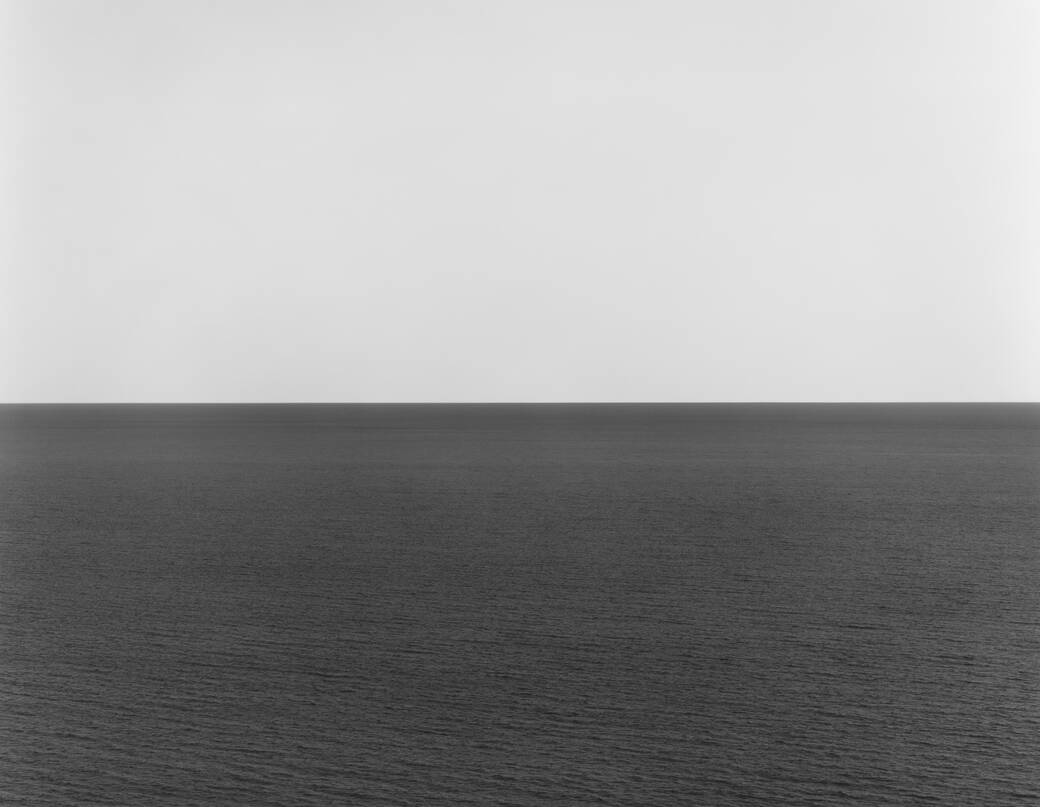 Photograph North Pacific Ocean, Ohkurosaki, 2002, by Hiroshi Sugimoto.