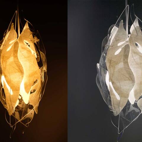 textural+lighting+with+handmade+sculpted+paper+evoking+the+fleeting+life+of+a+moth