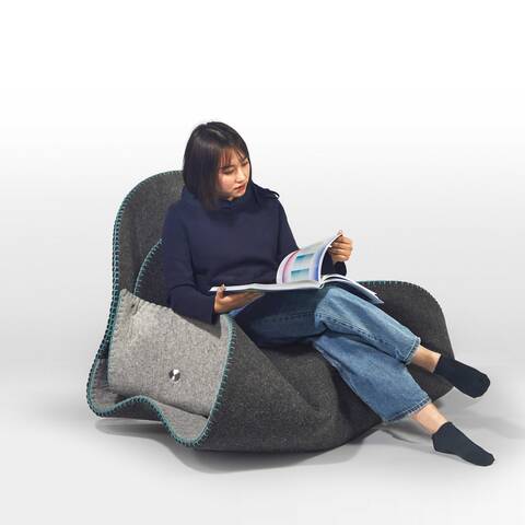 Fortune+Fold+is+derived+from+the+folding+process+of+making+dumplings+from+my+childhood.+The+form+is+folded+and+sculpted+with+one+sheet+of+felt.+It%E2%80%99s+fastened+with+six+aluminum+fasteners.+The+playful+outline+brings+an+optimistic+aura+to+the+room.