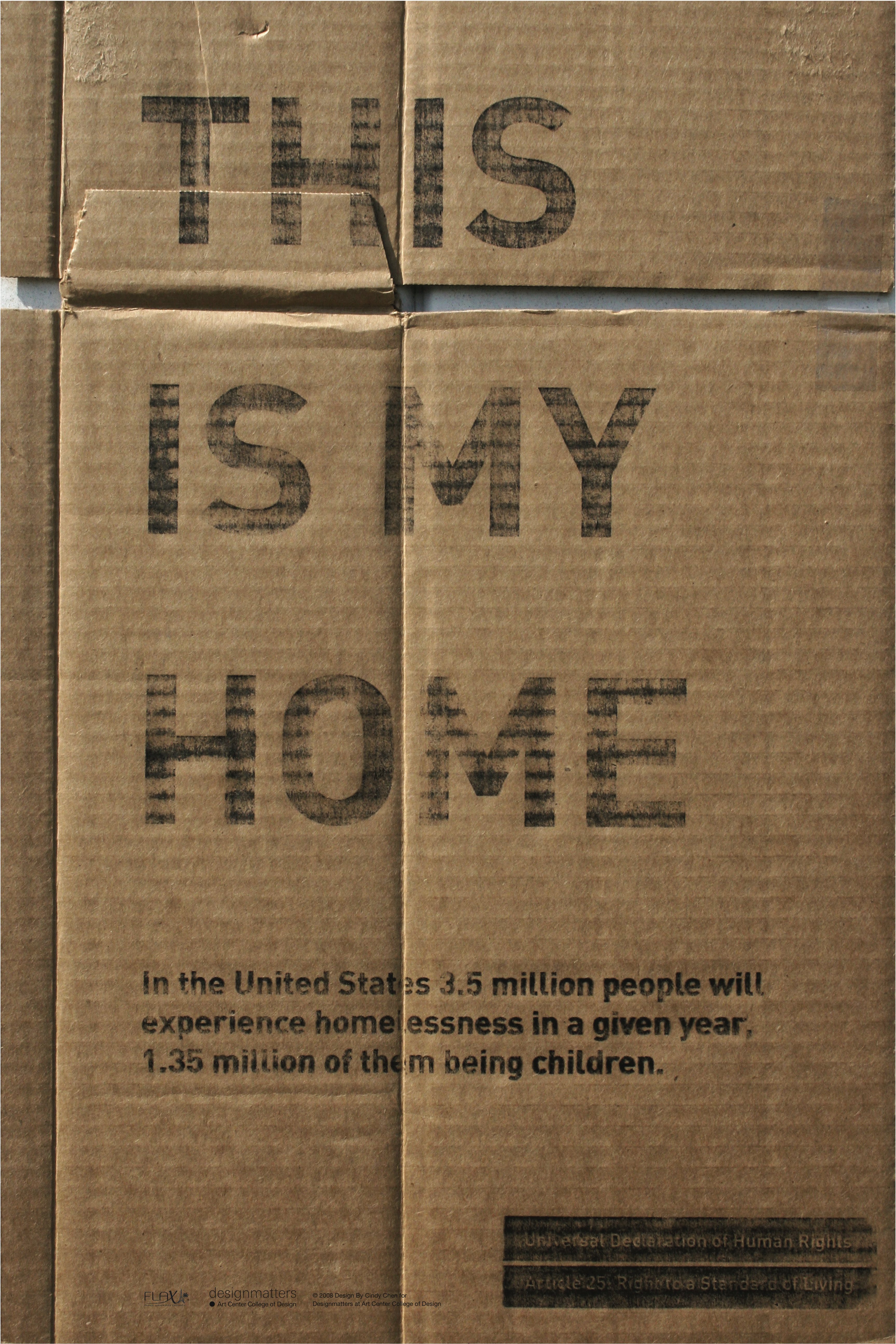 cardboard box poster