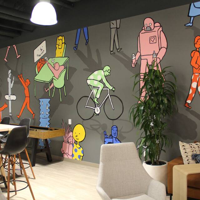 Netflix Mural by Surface Design Student Keiji Ishida 