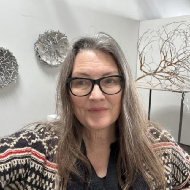 /Laura Cooper is perhaps best known for her handmade ceramics, but her elemental ethos expands beyond her work in clay into a sculptural idiom pairing it with stone, branches, roots, flowers, stainless steel, silk, textiles, water, paper, glue, and collected spider webs. 