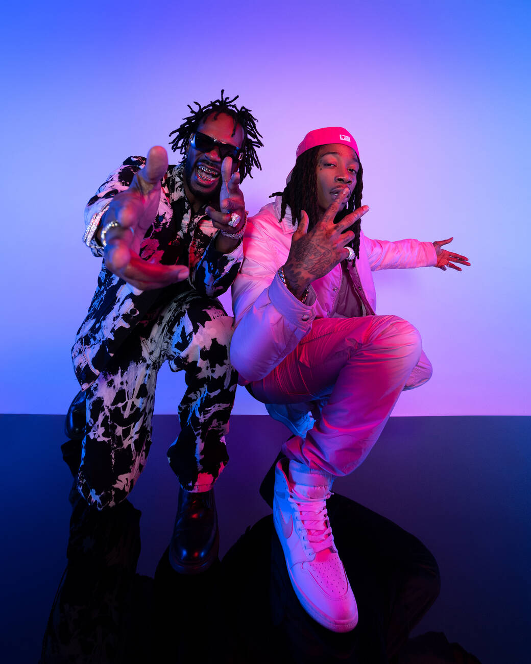 Photo by alum Joyce Charat of Juicy J and Wiz Khalifa for their 2022 album Stoner
