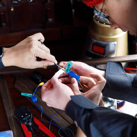 ArtCenter student building a game project