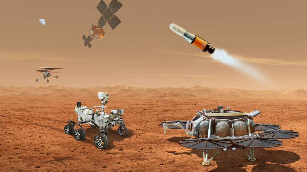 Concept illustration for the Mars Sample Return mission