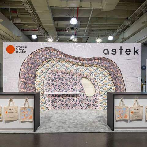 /The Astek x ArtCenter booth at ICFF. Photos courtesy of Astek
