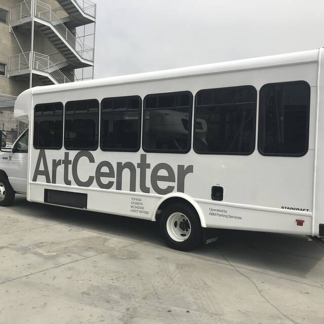 ArtCenter provides a complimentary shuttle service for student, staff and faculty.
