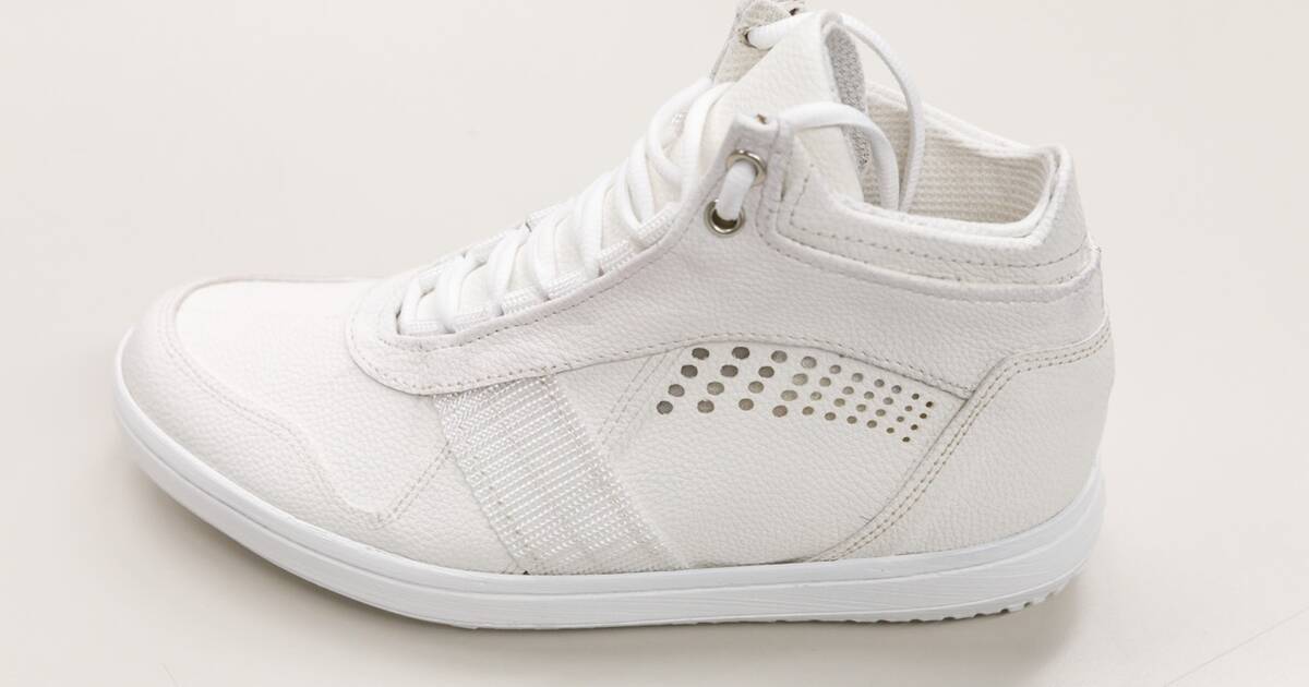 The April | Cream Lace-Trimmed Retro Sneaker main image 0